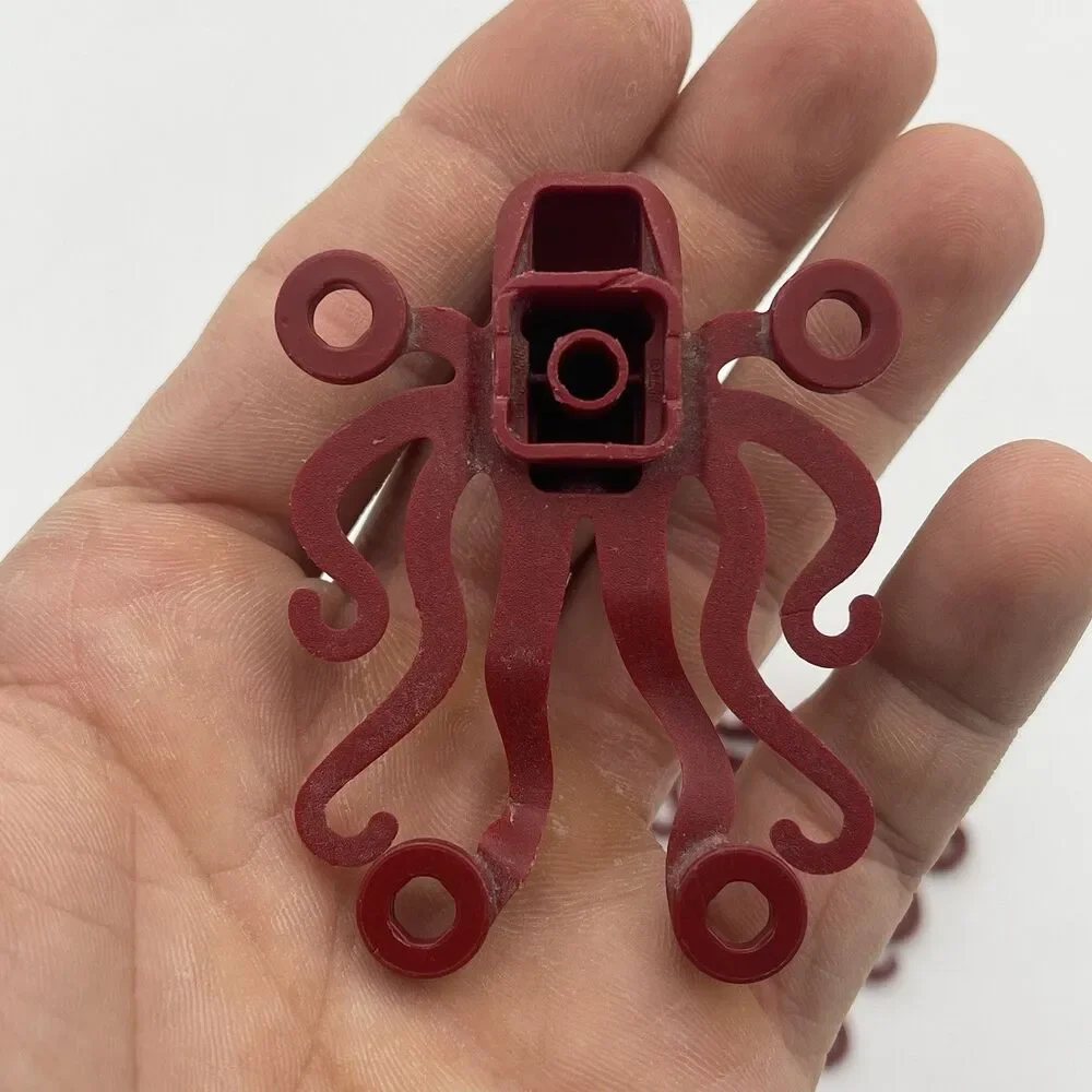 Lego Dark Red Octopus Minfigure 60090 60095 60165 60167 Retired CMF Bundle Lot